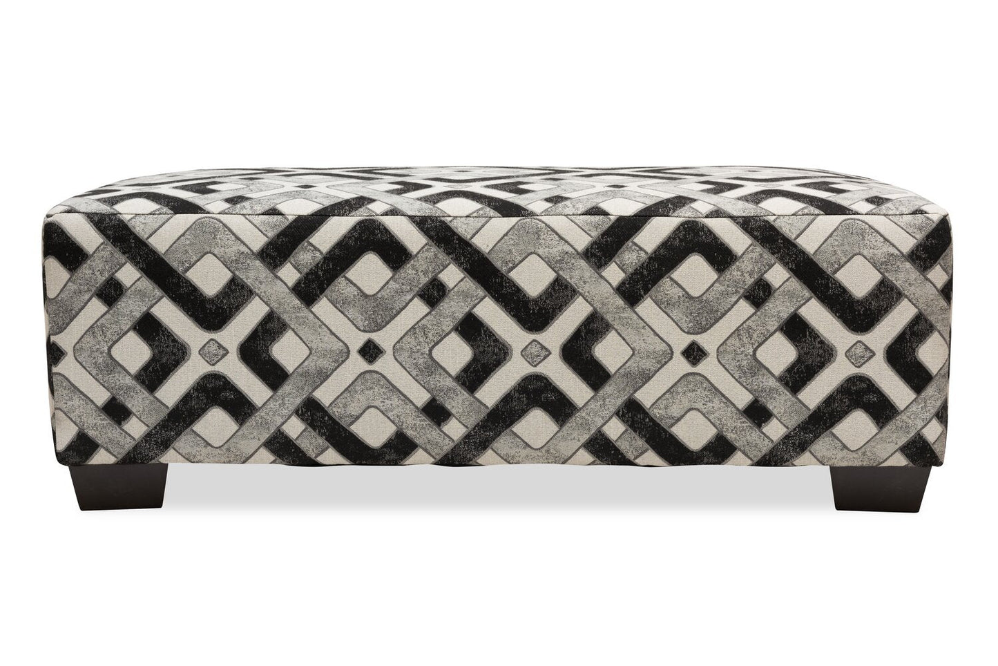 Verona Brushed Linen-Look Fabric Accent Ottoman | Pouf d’appoint Verona en tissu d'apparence lin brossé