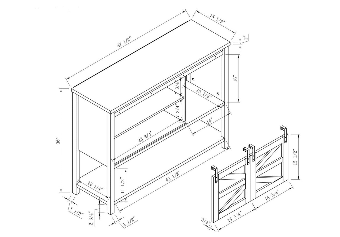 Corbin Accent Cabinet | Armoire décorative Corbin