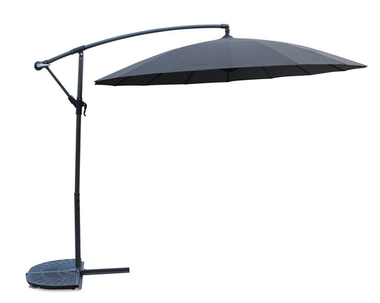 Shanghai Patio Umbrella with Shanghai Base - Charcoal | Parasol Shanghai pour la terrasse avec base Shanghai - anthracite | SHANGCUP