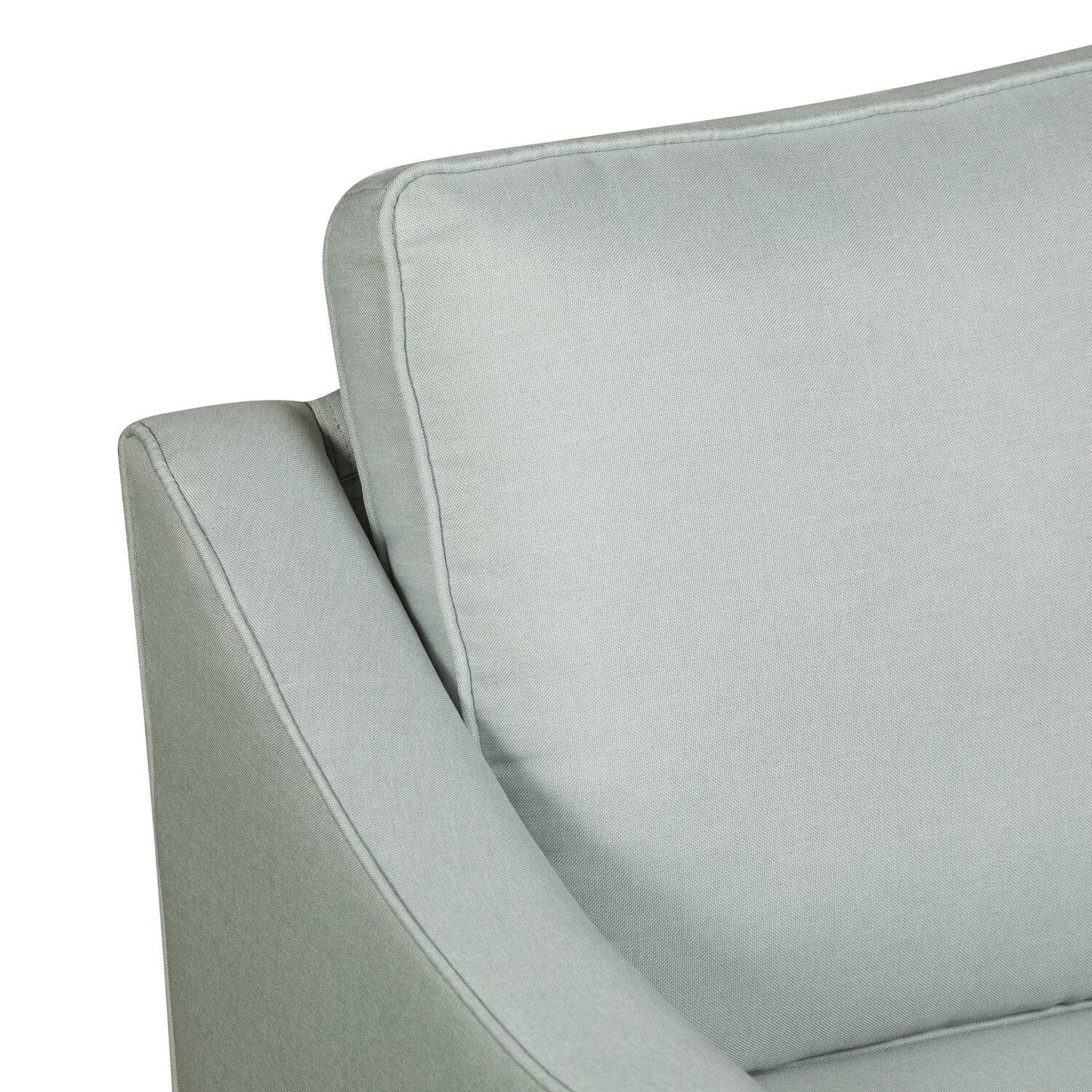 Evie Linen-Look Fabric Accent Chair - Grey | Fauteuil d'appoint Evie en tissu d'apparence lin - gris