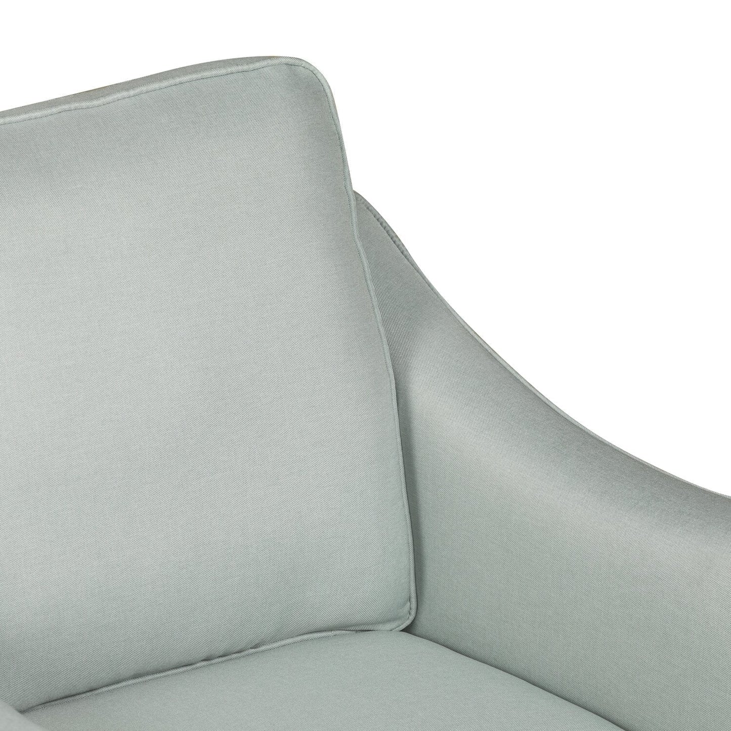 Evie Linen-Look Fabric Accent Chair - Grey | Fauteuil d'appoint Evie en tissu d'apparence lin - gris