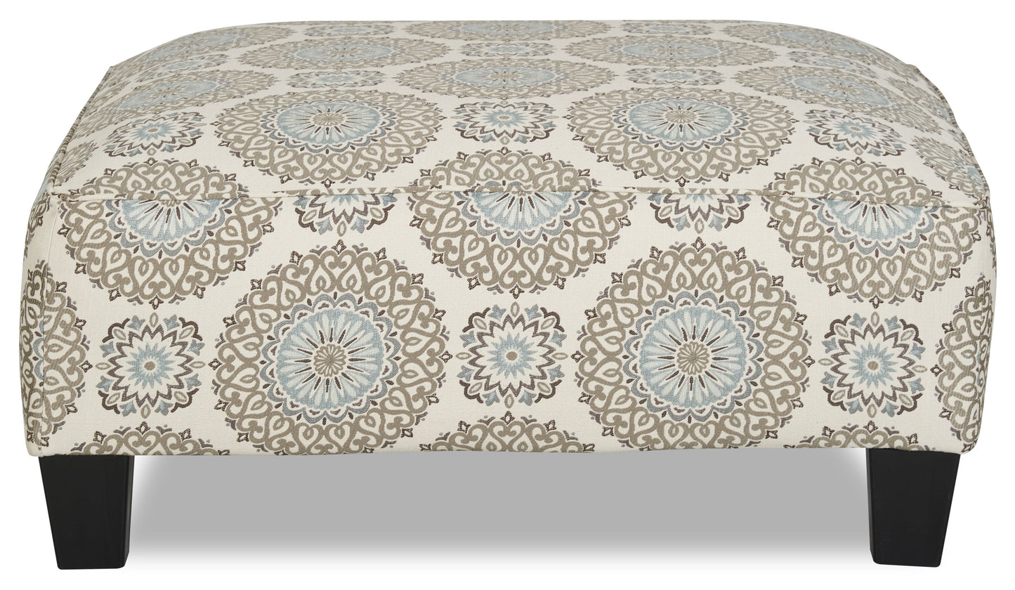 Tula Fabric Accent Ottoman - Twilight | Pouf d'appoint Tula en tissu - crépuscule | TUL2TWOT